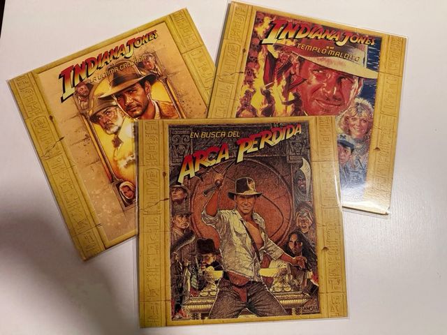 Trilogia peliculas Indiana Jones Laser Disc ESP
