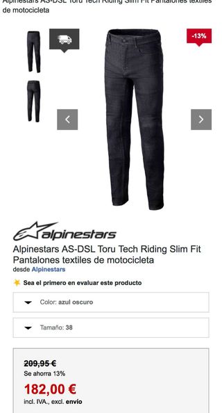 Pantalon protecciones Alpinestar Diesel Moto