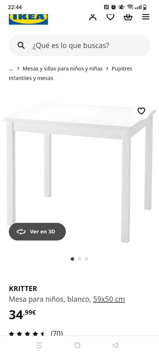 Mesa y silla infantil ikea