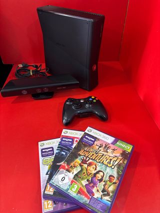 Xbox 360 con mando y kinect