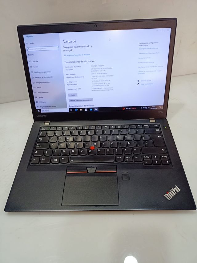 Portatil Lenovo ThinkPad T470s Intel Core i7