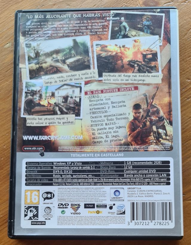 Juego PC Farcry 2 Fortune's Edition