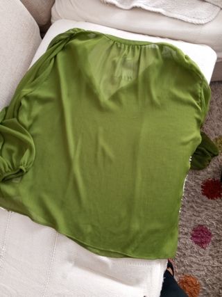 Blusa de gasa zara