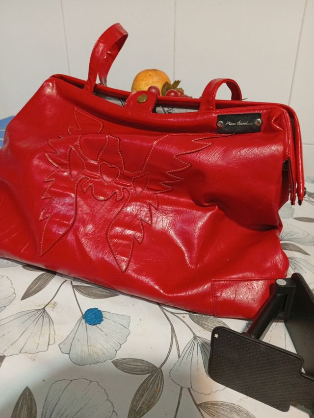 Bolso bolso auténtico de piel