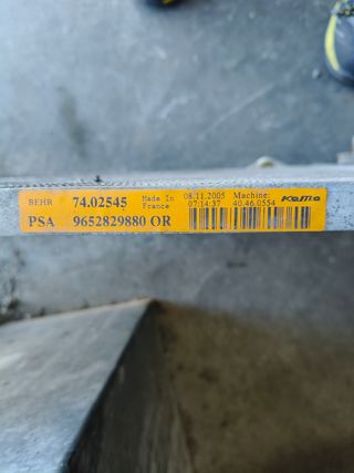 Radiador aire acond. Citroen Xsara Picasso 1.6