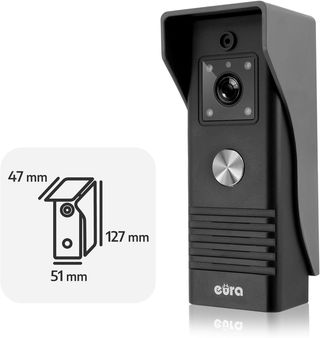 Vídeoportero EURA VDP-45A3 Alpha Black, Negro