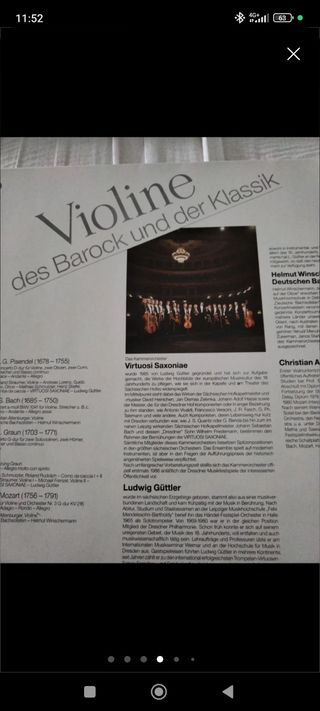 Vinilo violin barroco y clásico