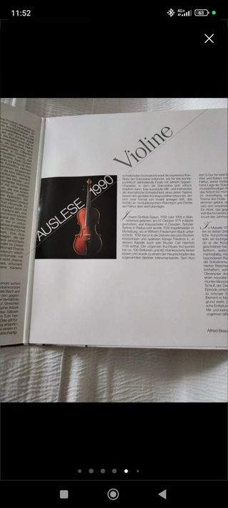 Vinilo violin barroco y clásico