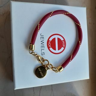 Bracciale  in oro e silicone Hip Hop