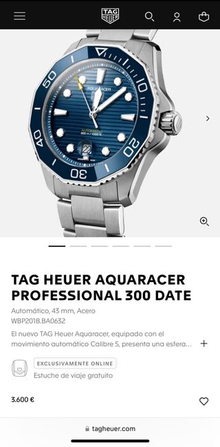 RELOJ TAG HEUER AQUARACER PROFESSIONAL 300 NUEVO
