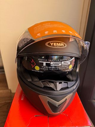 ¡NUEVO! Casco Moto Integral ECE Homologado YEMA XL