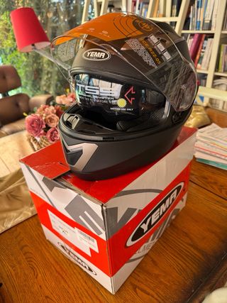 ¡NUEVO! Casco Moto Integral ECE Homologado YEMA XL