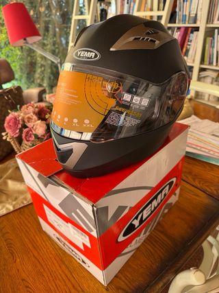 ¡NUEVO! Casco Moto Integral ECE Homologado YEMA XL