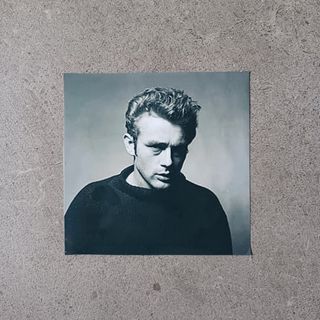 Postal y foto James Dean