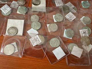 63 monedas de plata de ley 800