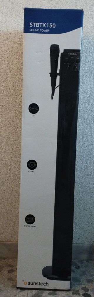 Altavoz Torre de sonido karaoke Sunstech STBTK150