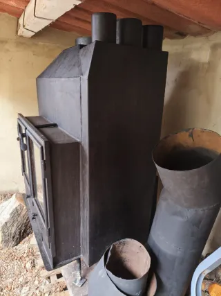 Chimenea con tubos Estufa Calefacción