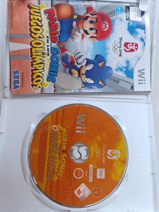 Mario Sonic Videojuego Wii