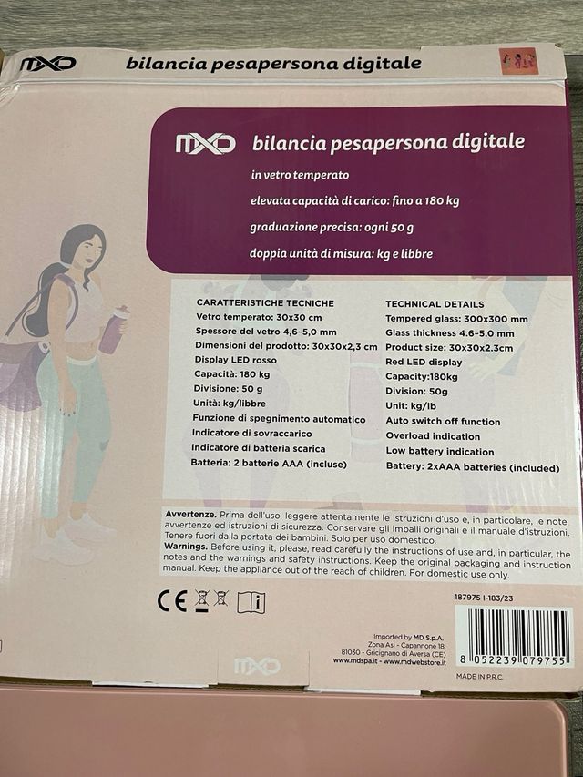 Bilancia pesa persona digitale