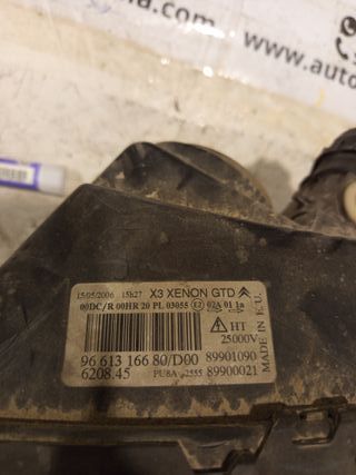 FARO IZQUIERDO CITROEN C5 XENON 89901090