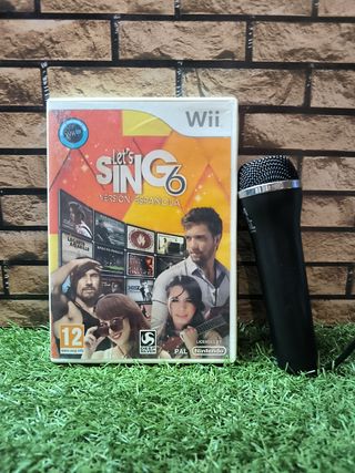 Lets Sing 6 Wii + Micrófono wii 