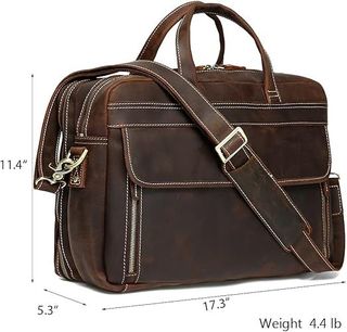 Maletín portátil de piel de primera calidad.