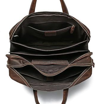 Maletín portátil de piel de primera calidad.