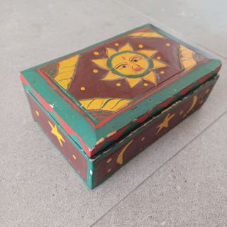 Joyero caja artesanal vintage