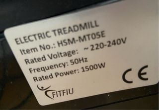 Cinta de correr plegable- Fitfiu -HSMMT05E 1500W