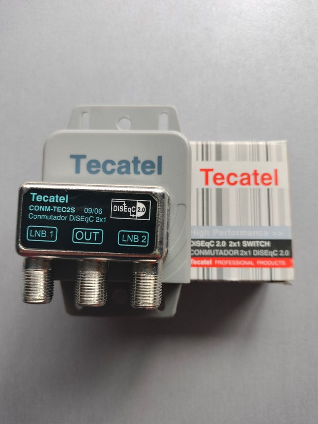 CONMUTADOR TECATEL CONM-TEC2S DISEQC 2.0 2X1 SWITC