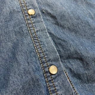 Sarabanda Camicia Manica Lunga Jeans Stile Coreano