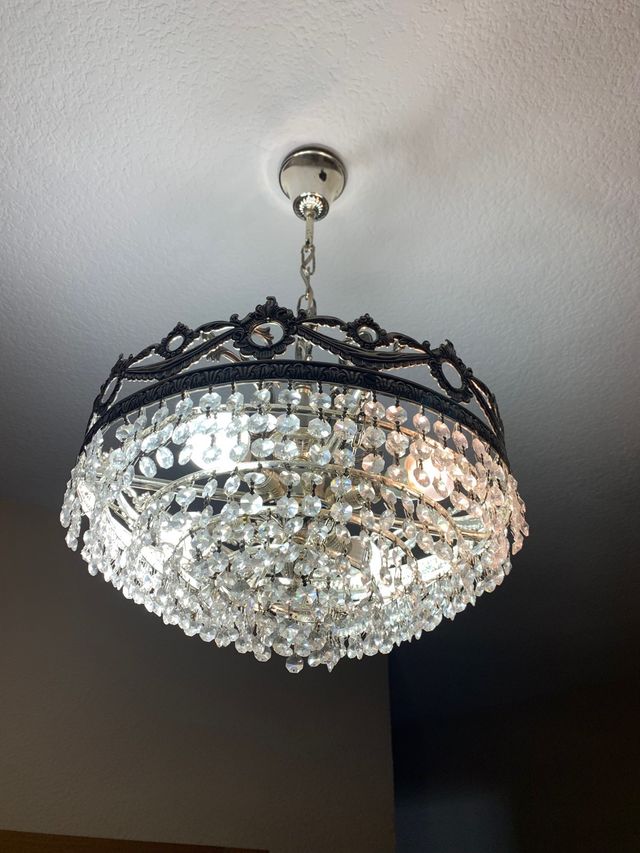 Lampara cristal strass