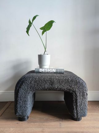 Sgabello pouf bouclé  Ikea Vintage 