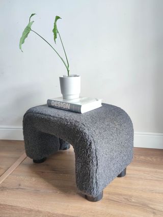 Sgabello pouf bouclé  Ikea Vintage 