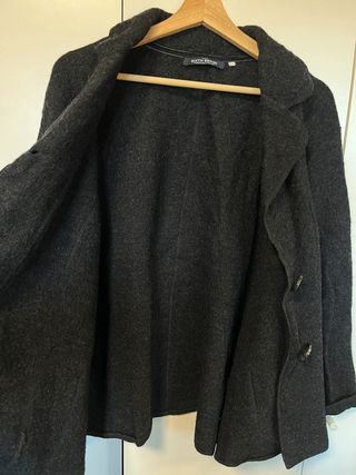 Abrigo de paño oversize 100% lana