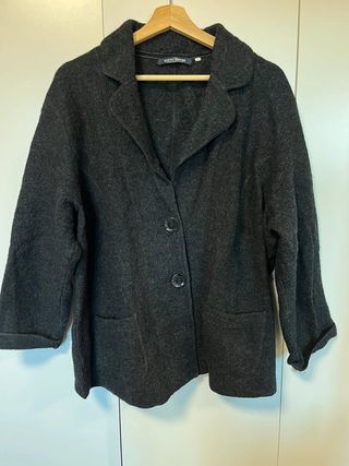 Abrigo de paño oversize 100% lana