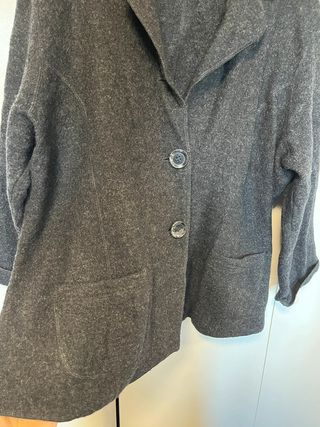 Abrigo de paño oversize 100% lana