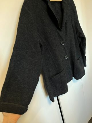 Abrigo de paño oversize 100% lana