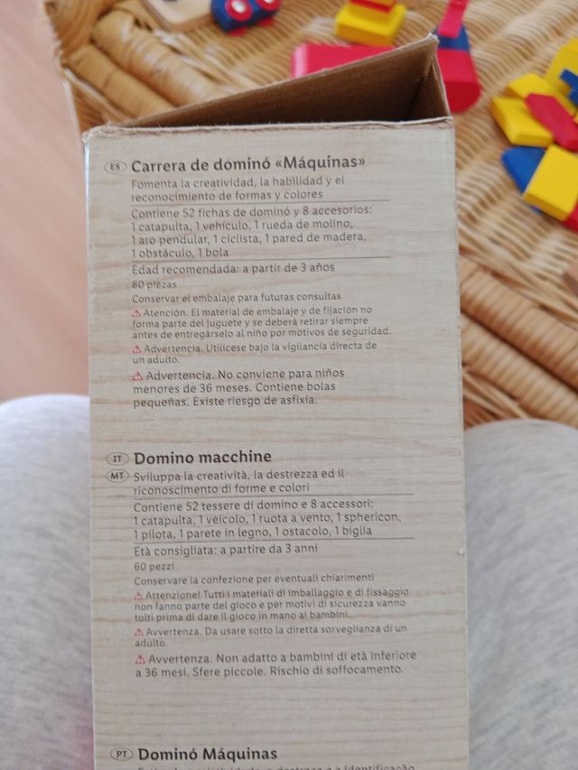 Carrera de dominó "Máquinas"