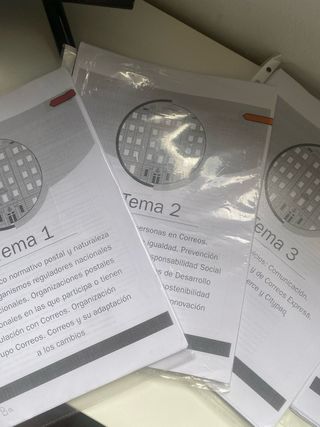 Temario oficial convocatoria correos