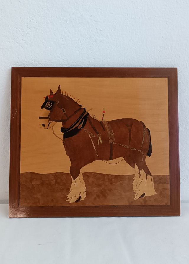 Cuadro de marquetería de madera