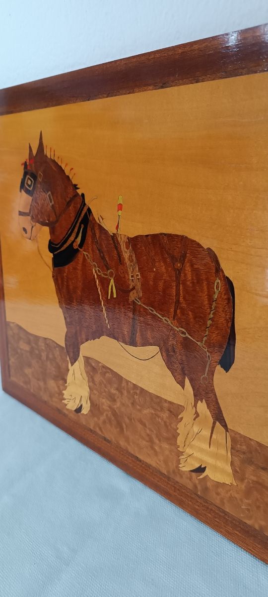 Cuadro de marquetería de madera