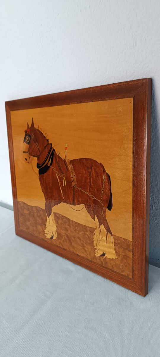 Cuadro de marquetería de madera