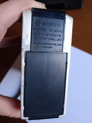 Riproduzione di cassette a nastro Sanyo M1000 vintage