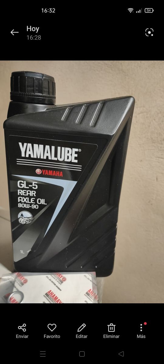 Aceite Yamalube para Engranajes