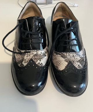 Zapatos cordones piel