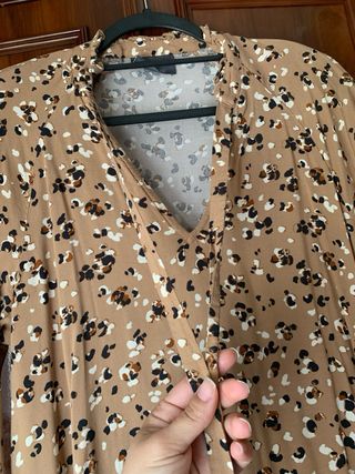 vestido animal print