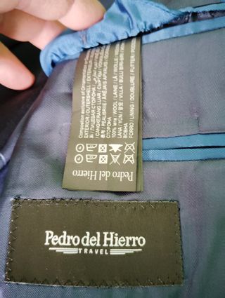 Traje Pedro del Hierro, talla 50