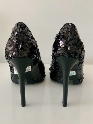 zapatos estiletto lentejuelas la strada