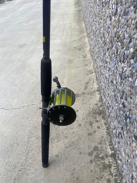 CAÑA DE PESCAR 5 + CARRETE - PESCA DE ALTURA-CURRI